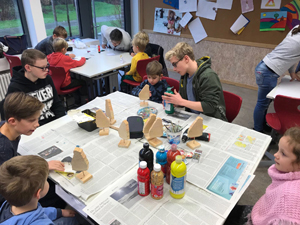 Kita zu Besuch bei Schülerfirma