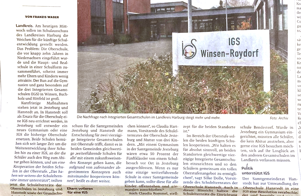 Presse: Ein Gym. ist keine Lösung