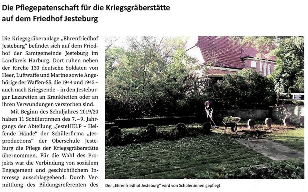 SchülerInnen pflegen Kriegsgräber