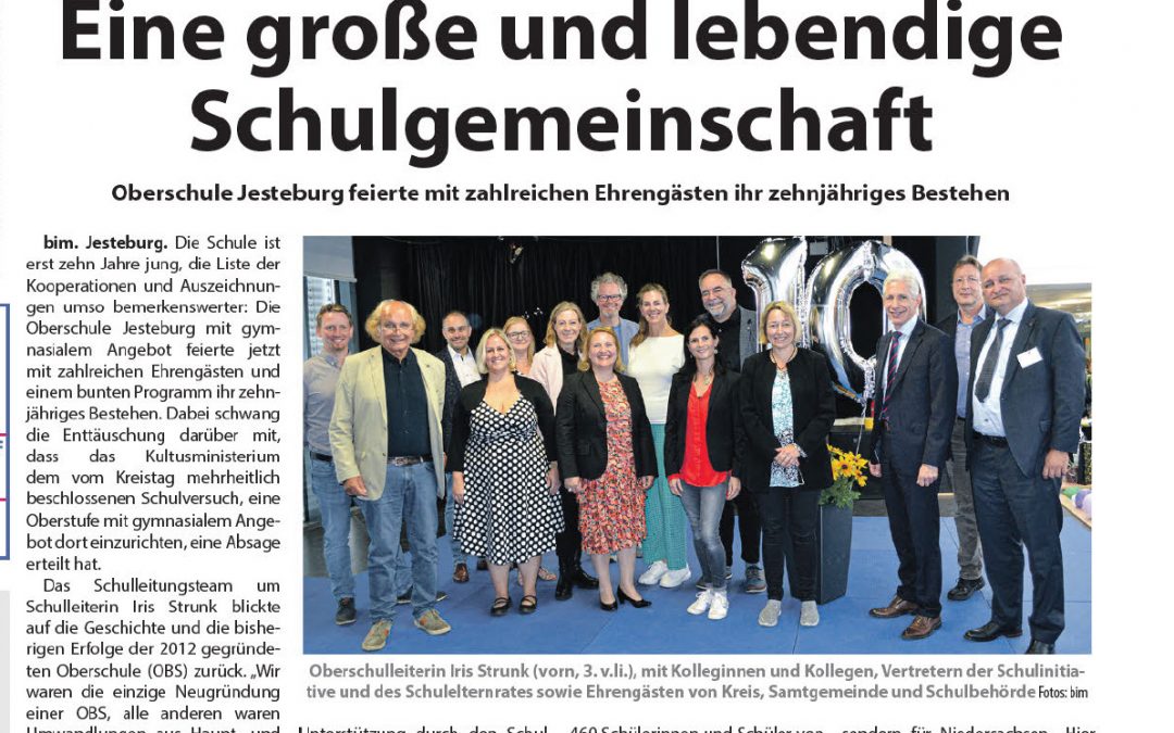 Presse: Eine große und lebendige Schulgemeinschaft
