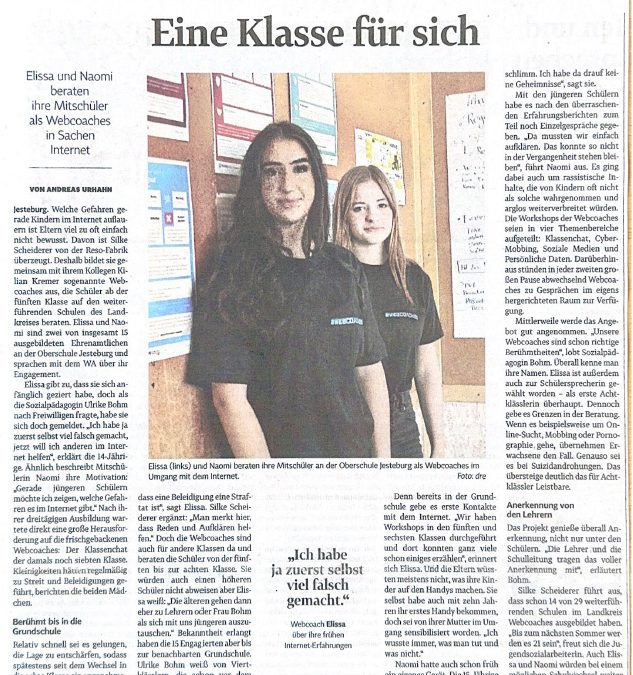 Webcoaches: Eine Klasse für sich (Presse)