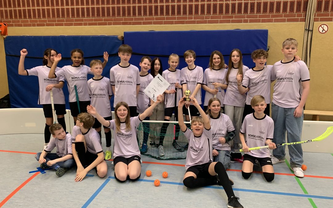 Floorball-Schulmannschaft mit sensationellem 3. Platz im Landesfinale!