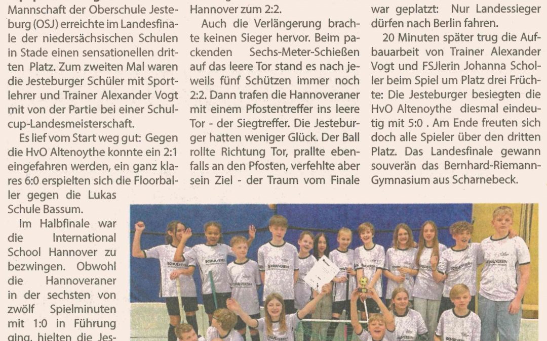 Drittbeste in Niedersachsen