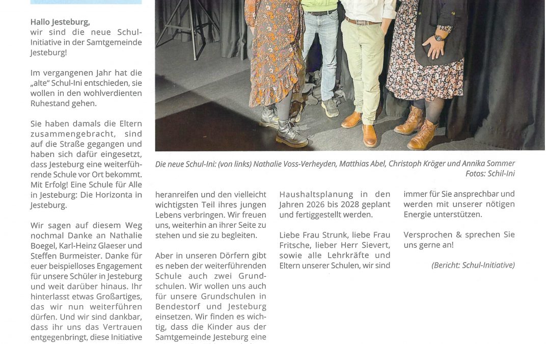 Neue Schulinitiative für Jesteburgs Schulen