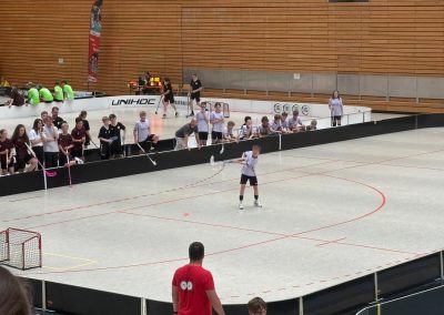 Spielsituation beim Turnier: Schuss eines Penalty durch die HORIZONTA