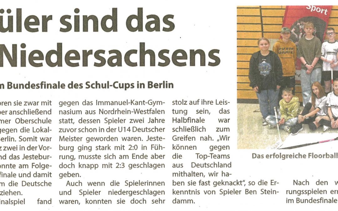 Oberschüler sind das beste Team Niedersachsens